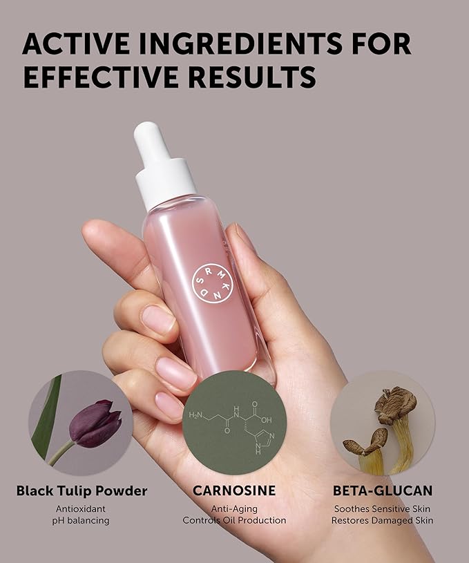 SERUMKIND Black Tulip Serum - Barrier Repair Antioxidant Korean Face Serum – Beta Glucan – Hydrating and Anti-aging – Vegan, Cruelty-Free, Unscented – 1.01 fl.oz.-GlimoraGlow