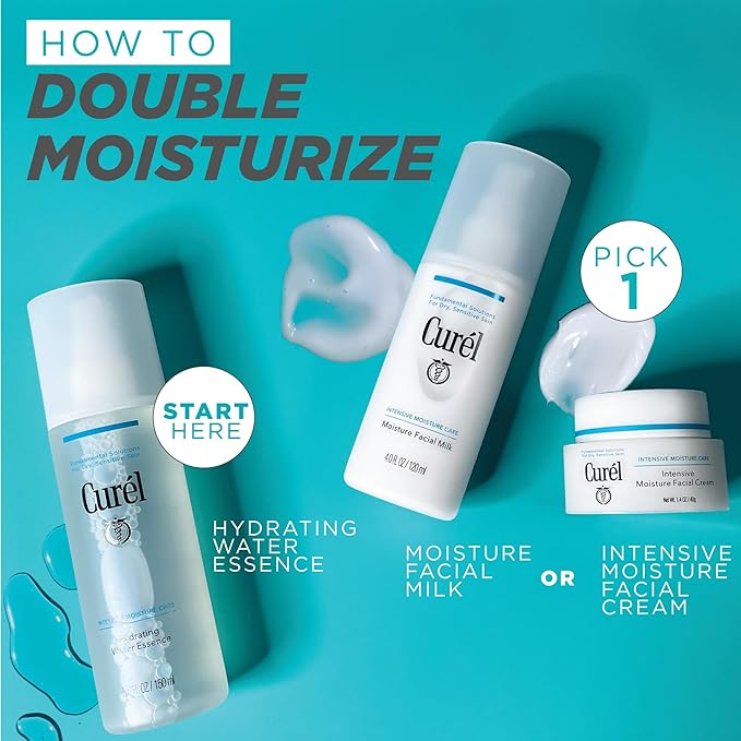 Curel Japanese Skin Care Hydrating Water Essence Toner, Water Based Face Moisturizer for Dry Skin, Serum for Face, 5 Oz-GlimoraGlow