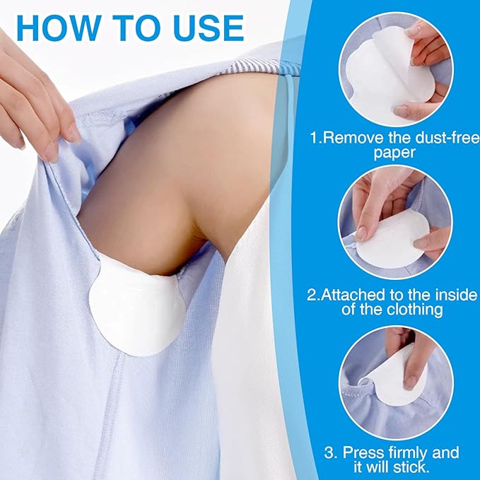 200PCS Underarm Sweat Pads for Women Men, Disposable Ultra-Absorbent Invisible Arm Pit Sweat Guards-GlimoraGlow