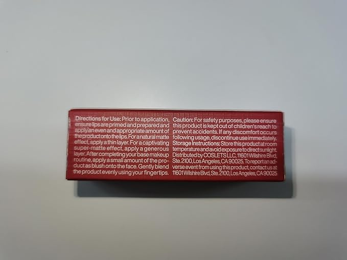 ITY Velvet Matte Finish Lip Stain-Mousse Textured Lip Clay, Red Shade, Conceals Lip Lines, Rich Pigment Lip Tint Lipsticks, 0.14 oz (4g) in Ruby-GlimoraGlow