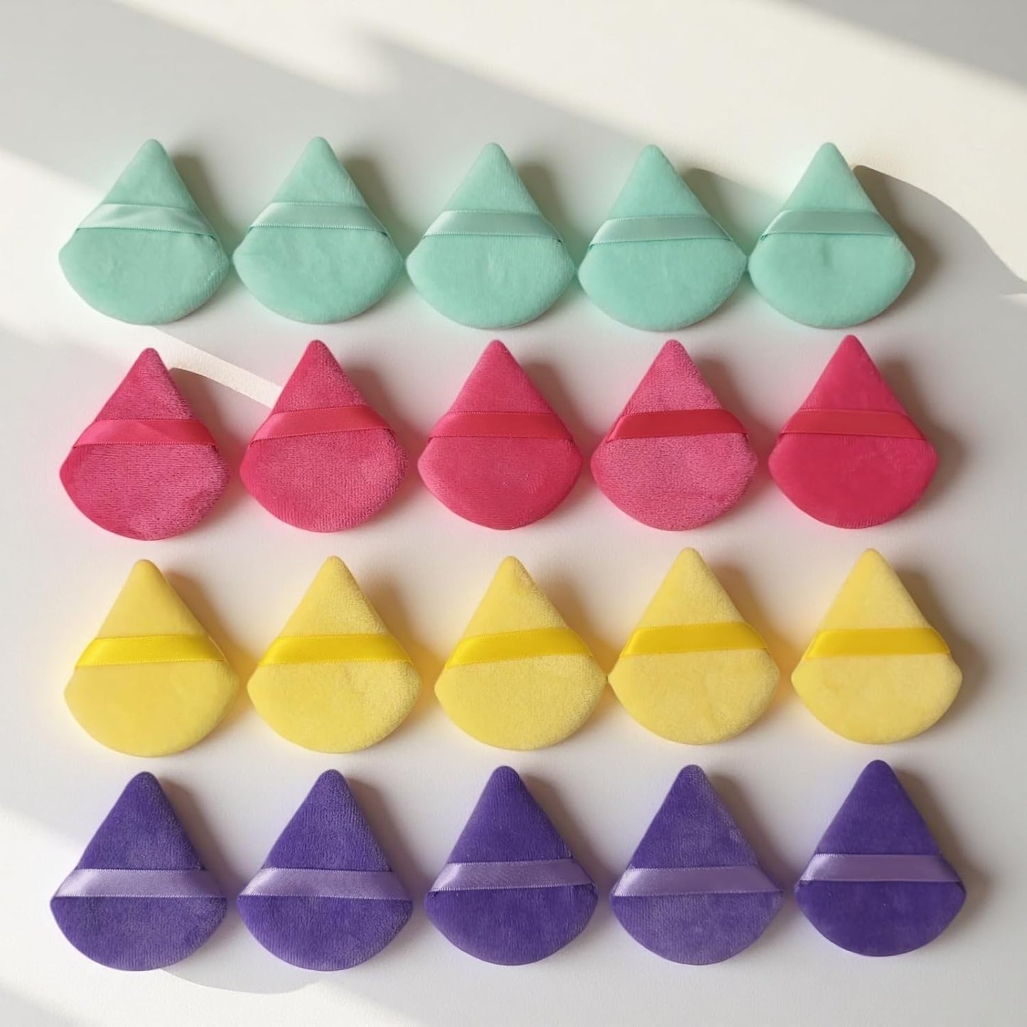 BS-MALL Makeup Sponge Set 20 Pcs – Premium Portable Super Soft Triangle Puff for Flawless Makeup Application,Beauty Cosmetic Applicators For Daily Use (Multicolored)-GlimoraGlow
