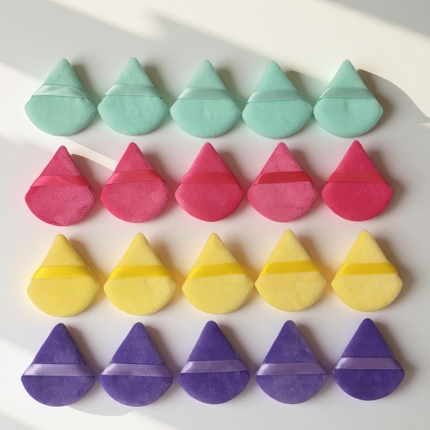 BS-MALL Makeup Sponge Set 20 Pcs – Premium Portable Super Soft Triangle Puff for Flawless Makeup Application,Beauty Cosmetic Applicators For Daily Use (Multicolored)-GlimoraGlow