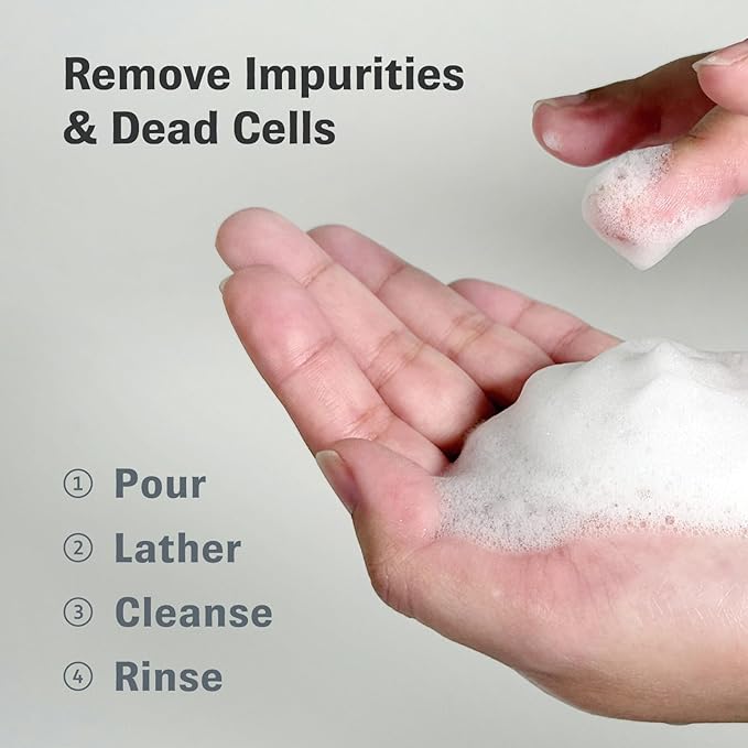 BIOCHEM Beauty Filter Powder Face Wash with Fruit Enzyme, Daily Wash with Papaya & Pineapple Enzyme, Gentle Plant-Based Low pH Exfoliator Cleanser for Women & Men, Sensitive Skin (1.59 fl oz / 45 g)-GlimoraGlow