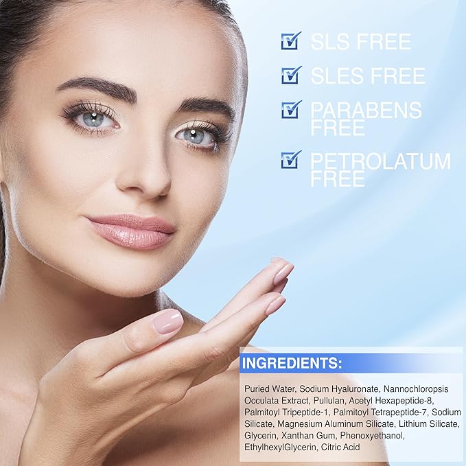 Instant Eye Lift Serum - Provides Immediate Visible Results, Lifts Away Appearance of Lines & Wrinkles. Dark Circles Under Eye Treatment, Eye Cream for Dark Circles and Puffiness-GlimoraGlow