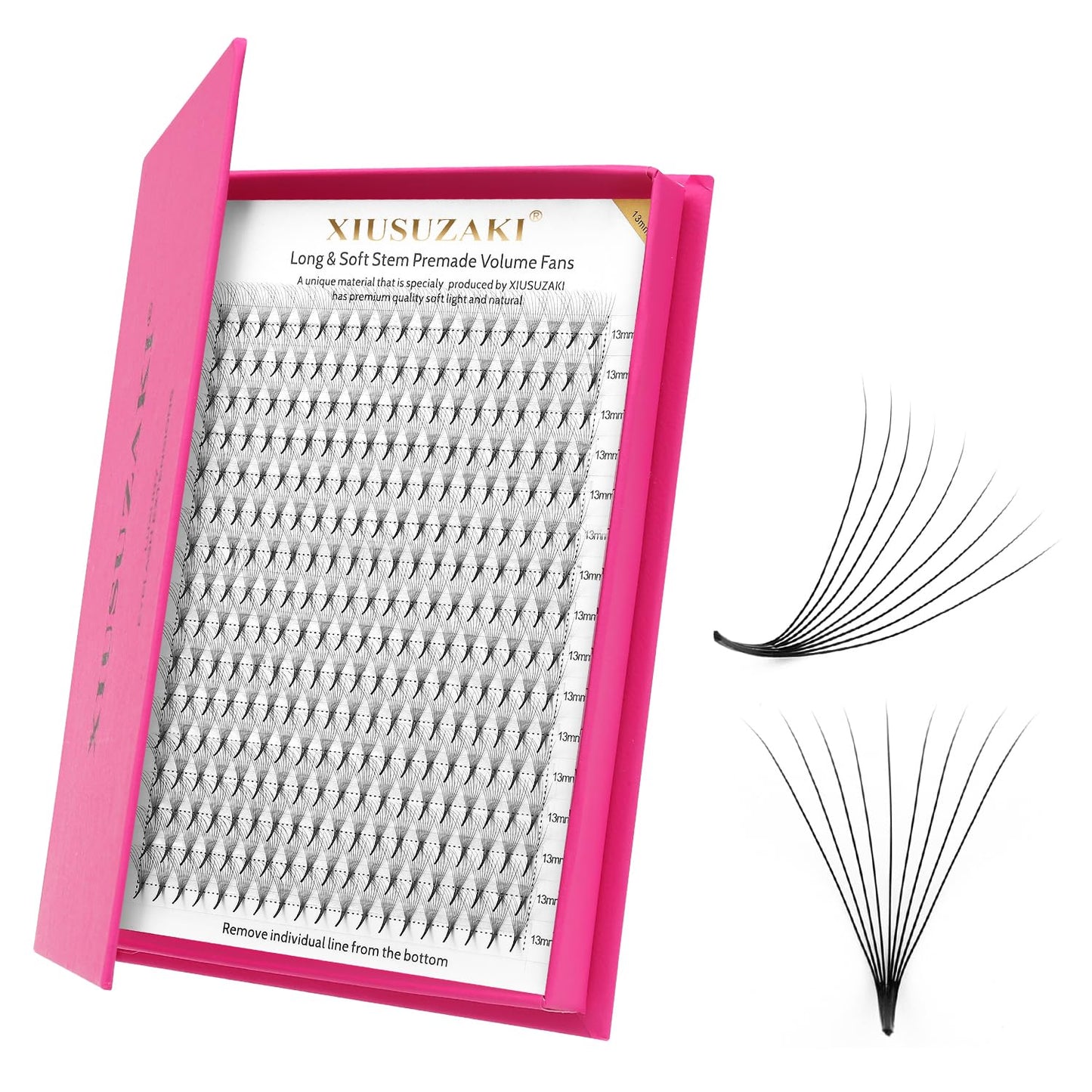 Premade Fans Eyelash Extensions 9D Volume Lash Extensions 0.07 Thickness Eyelash Extension C Curl Premade Lash Fans Mix 9-16mm Fluffy Soft Handmade Lash Fan Eyelashes(9D-0.07-C,9-16mm)-GlimoraGlow