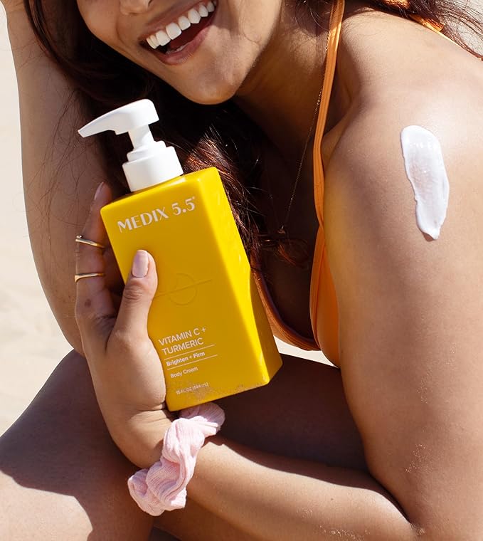 Medix 5.5 Vitamin C Cream Face Lotion & Body Lotion Moisturizer | Anti Aging Skin Care Firming & Brightening Cream Diminishes The Look Of Uneven Skin Tone, Age Spots, & Sun Damaged Dry Skin, (2-Pack)-GlimoraGlow