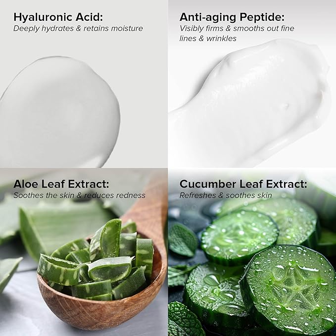 DRMTLGY Essential Facial Cleanser - Gentle Face Cleanser and Face Wash for Women and Men with Anti-Aging Peptides & Hyaluronic Acid. 6.9 fl oz, 2 Pack-GlimoraGlow