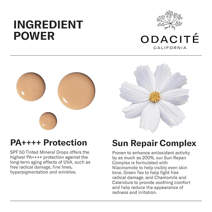 SPF 50 Flex-Perfecting™ Mineral Drops Tinted Sunscreen TWO-GlimoraGlow