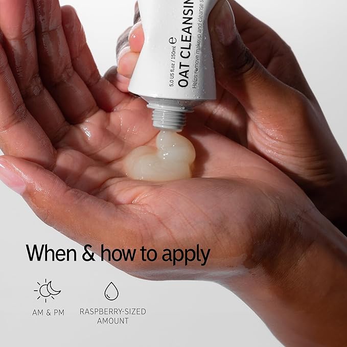 The INKEY List Oat Cleansing Balm 5 Fl Oz/150ml, Dissolves Makeup, Nourishing Skincare, Gentle Cleanser, Vegan Friendly, Suitable For All Skin Types-GlimoraGlow