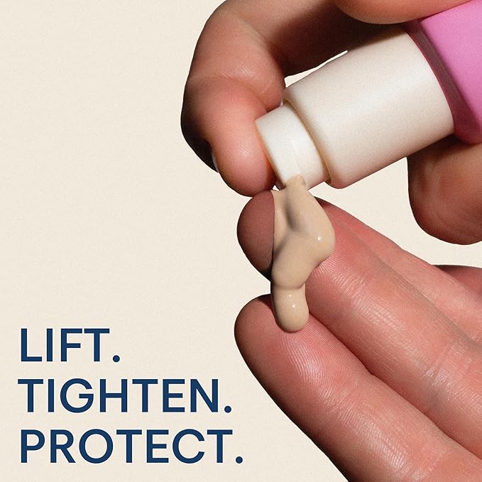 The Skinny Confidential Caffeinated Mineral Sunscreen, SPF 40 - Fragrance-Free Face Sunscreen with No White Cast - Non-Greasy & Lightweight Sun Screen Lotion Reduce Wrinkles, Redness & Puffiness-GlimoraGlow