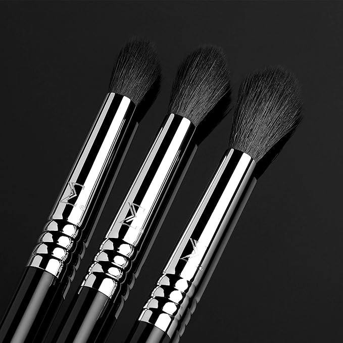Sigma Beauty Deluxe Blending Brush Set – Professional Grade Eyeshadow Brush Set with 9 Full Size Blending Brushes Featuring Extra Soft Fibers for Precise, Controlled, & All-Over Eyeshadow Blending-GlimoraGlow
