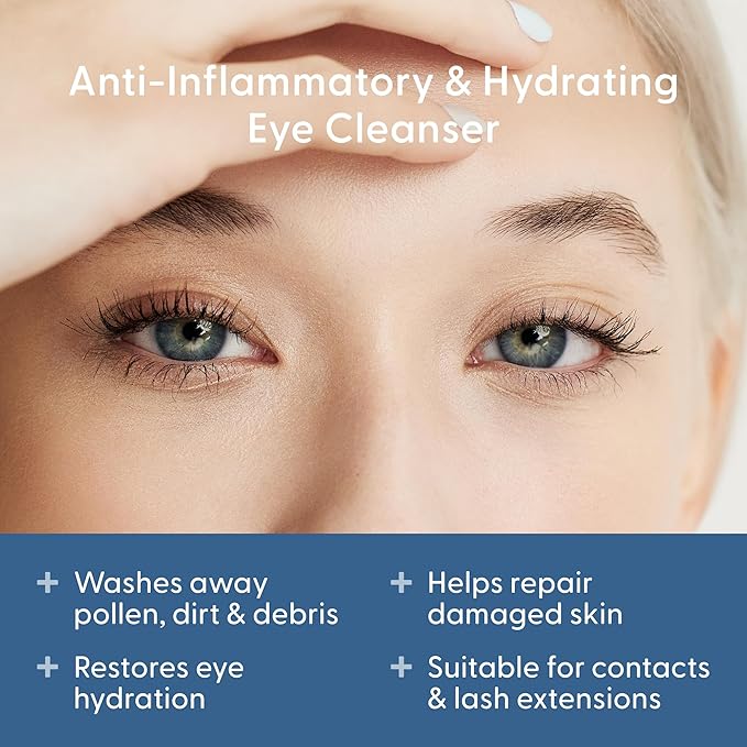 twenty/twenty Easy On The Eyes – 0.02% Hypochlorous Acid Spray to Cleanse Eyelashes – Reduce Eyelid Irritation – Safe for Sensitive Skin – Ophthalmologist Developed–Vegan, Clean Ingredients – 60ml-GlimoraGlow