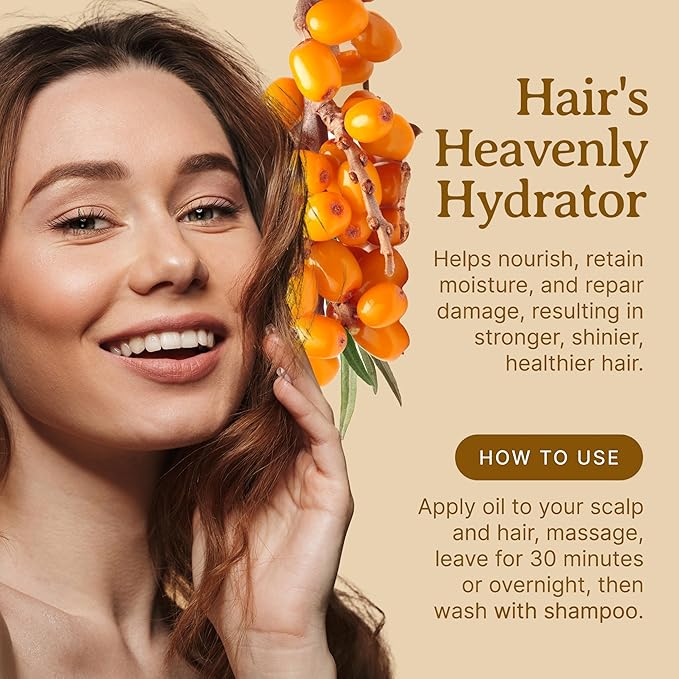 Bella Terra Oils Pure Sea Buckthorn Oil – 1 gallon, Unique Nutrient Blend, Nourishing, Non-Greasy, Radiant Glow for Skin, Softness for Hair-GlimoraGlow