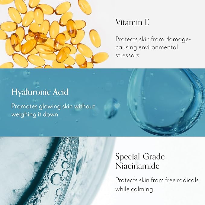 Bliss Glow & Hydrate Serum - Niacinamide + Hyaluronic Acid Serum - 1 Fl Oz - Improves Dullness, Hydrates, Replenishes & Defends Skin - Lightweight Hydration - Clean - Vegan & Cruelty Free-GlimoraGlow