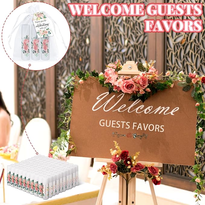 100 Pack Thank You Gifts Lip Balm Bulk Party Supplies Employee Appreciation Gifts for Guests Wedding Bridal Shower Bachelorette Gifts Baby Shower Favors for Coworkers Women Homeless Nurse-GlimoraGlow