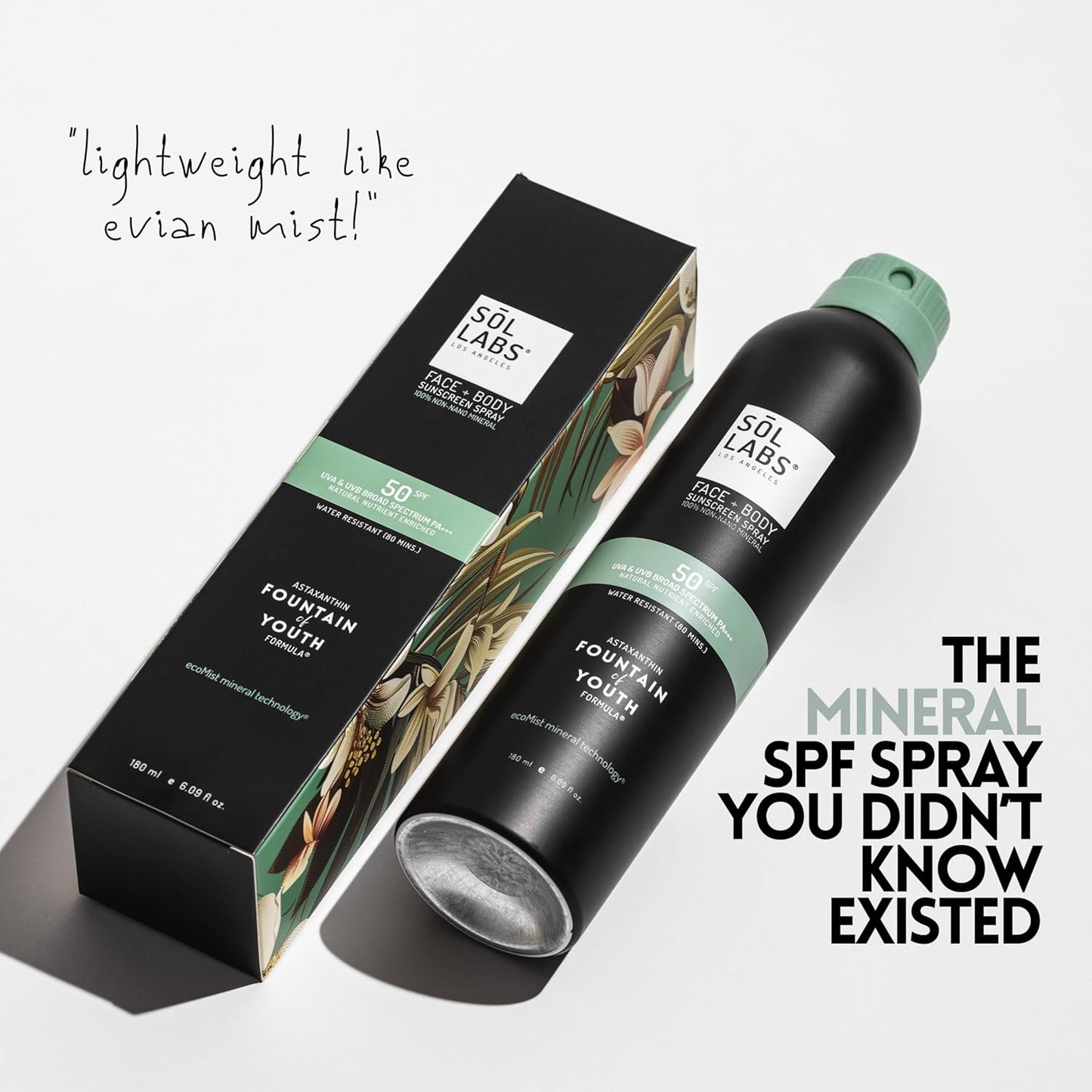 Mineral Sunscreen Spray SPF 50 – Reef Safe Sunscreen Spray, Lightweight Zinc Oxide, Water-Resistant – Korean Skincare, Face & Body Sun Protection-GlimoraGlow