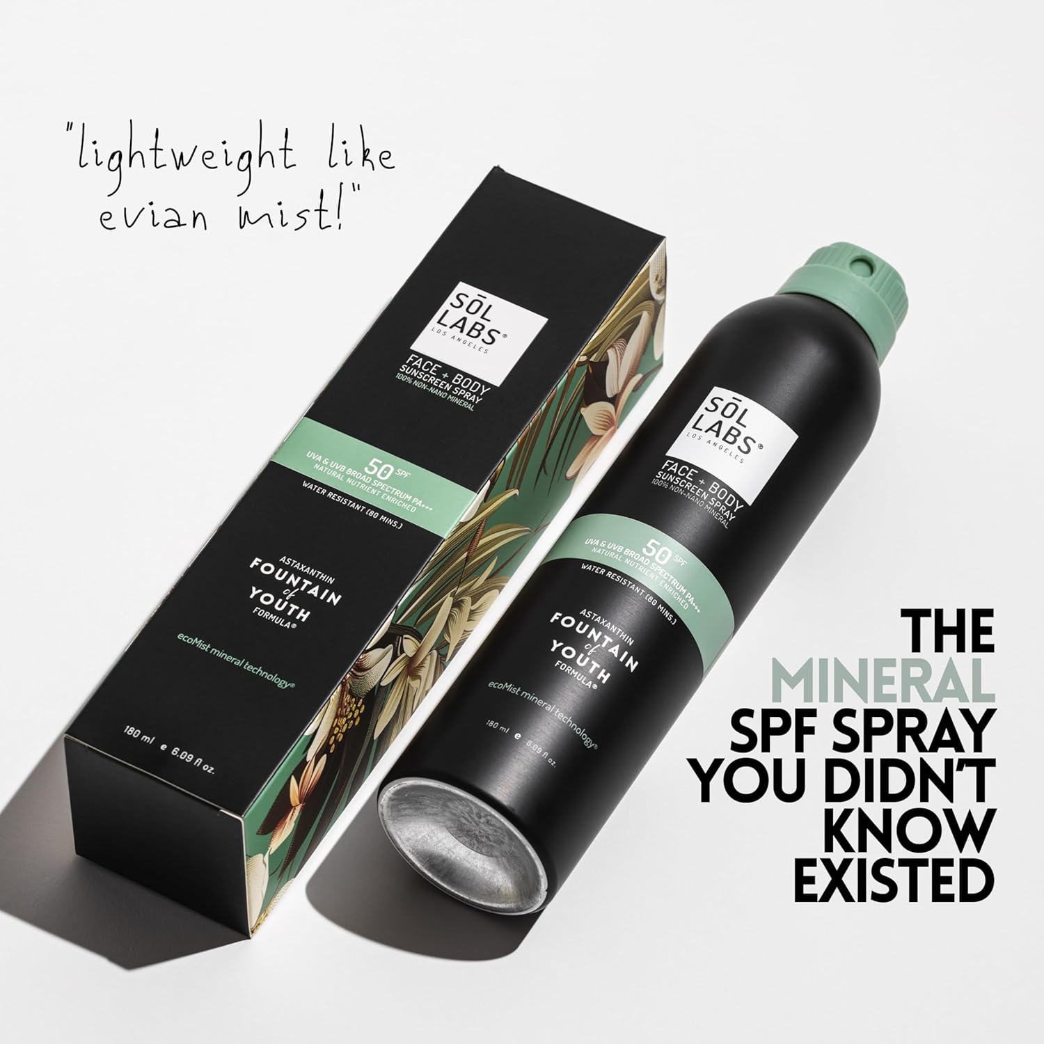 Mineral Sunscreen Spray SPF 50 – Reef Safe Sunscreen Spray, Lightweight Zinc Oxide, Water-Resistant – Korean Skincare, Face & Body Sun Protection-GlimoraGlow