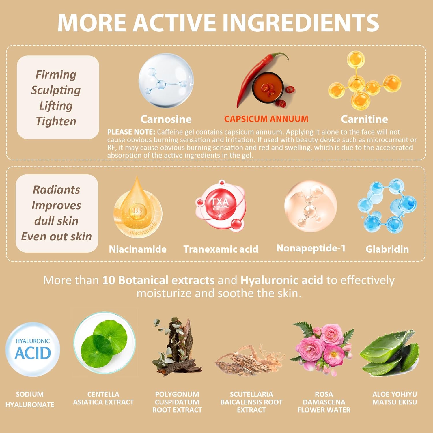 Hot Caffeine Conductive Gel for Body Sculpting Machine, Massage Gel for Body Slimming, Skin Firming & Lifting, Tighten Arms, Tummy, Butt, Thighs for Women and Men, with Capsicum Resin Help Fat Burning-GlimoraGlow