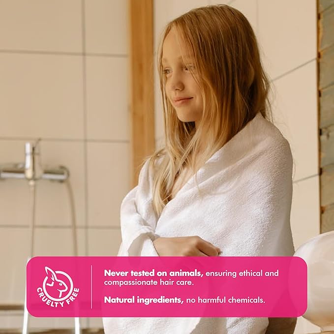 Hydrolyzed Oat Protein + Squalane Shampoo Bar for Girls - 4.5oz - For all Hair Types - Gentle on sensitive Eyes & Scalp - Natural, Tear-Free, Sulfate & Paraben-Free - Made in USA - 4.5oz-GlimoraGlow