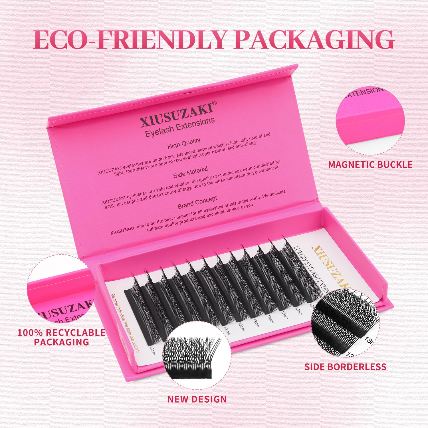 Lash Extensions Double Tips 3D Eyelash Extensions W Shape 0.07mm Thickness D Curl 10mm Premade Fans Easy Fan Volume Matte Black Crisscross Eyelashes(W-3D-Double Tips-0.07-D,10mm)-GlimoraGlow