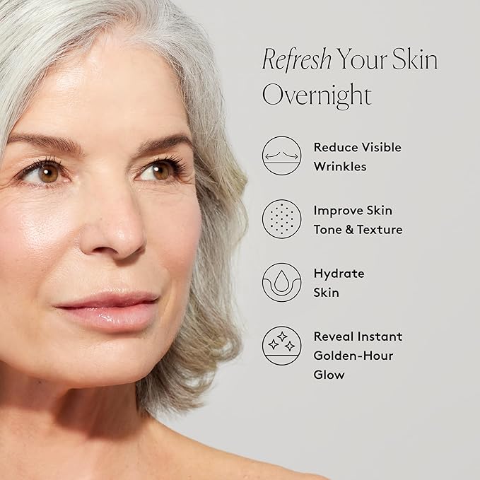 Naked & Thriving The Night Set | Renew Resurfacing Night Serum (30 mL) + Rejuvenate Restorative Face Oil (35 mL) with Hyaluronic Acid, Argan & Sea Buckthorn Oils and Fruit AHAs (Set of 2)-GlimoraGlow