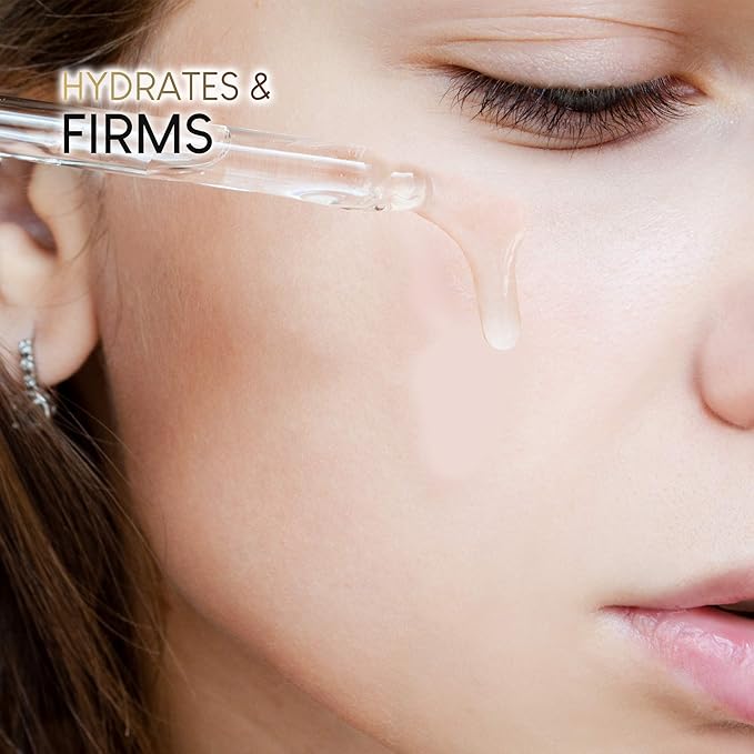 AZURE 24K Gold & Collagen Anti Aging Eye Serum - Firming, De-Puffing & Hydrating | Reduces Wrinkles, Fine Lines & Under Eye Bags | Minimize Signs of Aging | Made in Korea - 60mL-GlimoraGlow