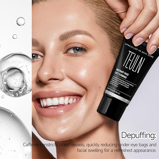 2.0 Instant Face Lift Cream,Instant Face Tightener,Smoothing Fine Lines, Deep Wrinkles and Pores ，Rapidly Improves the Look of Aged Skin 1.01oz-GlimoraGlow