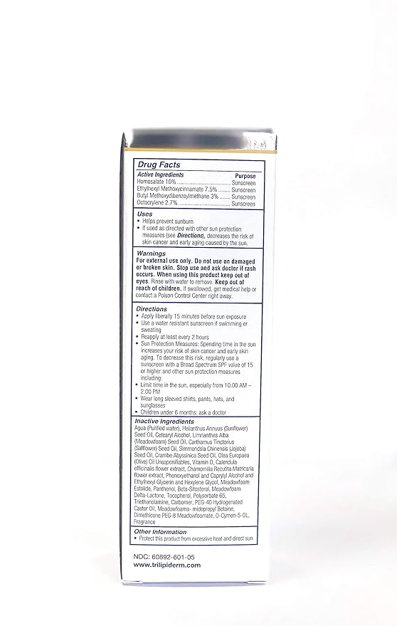 Trilipiderm All-Body Moisture Retention Crème Broad Spectrum SPF 30 with Vitamin D – 2-PACK of Travel-Size 3 Ounce Tubes – Plant-Based All-Day Hydration, Sunscreen for Body and Face-GlimoraGlow