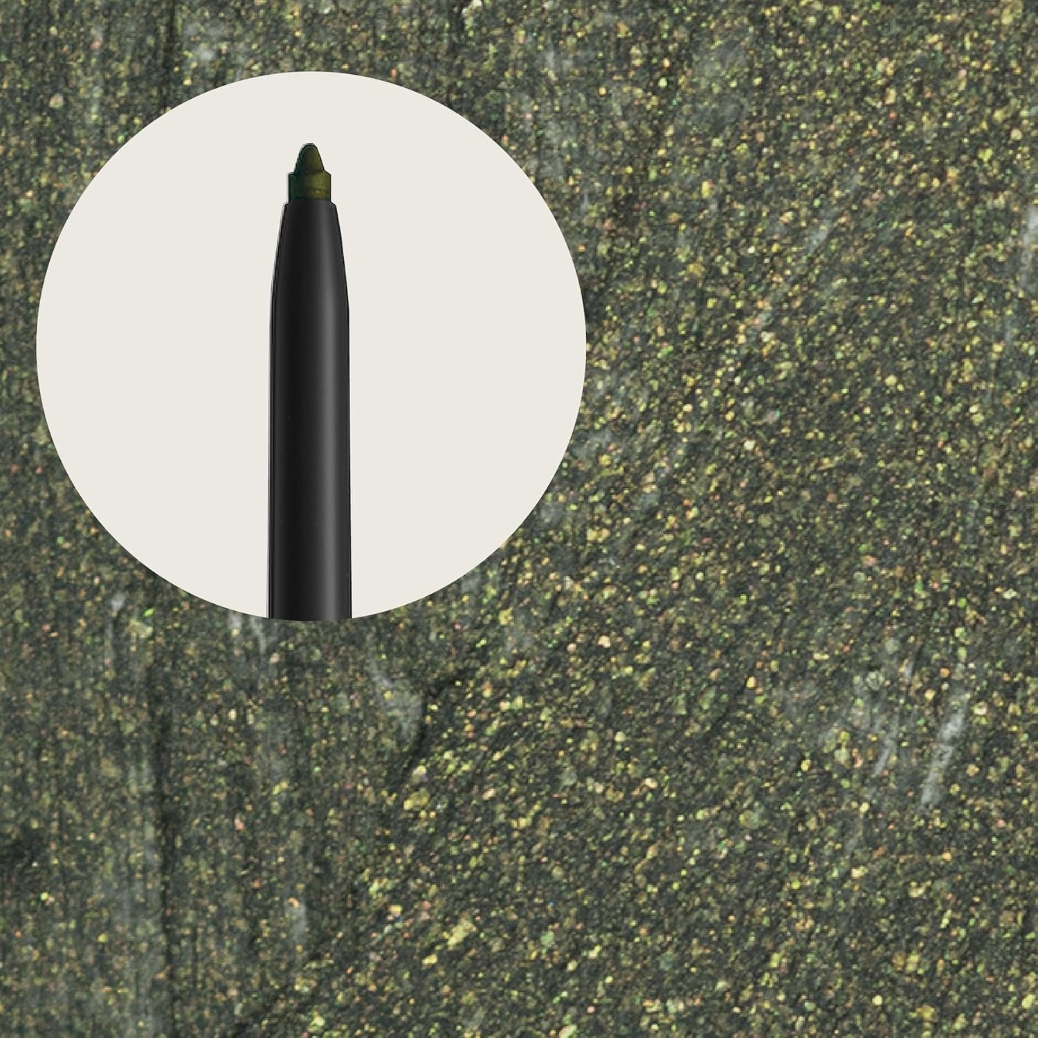 Hypoallergenic Waterproof Eyeliner - Fragrance Free Metallic Eye liner - Vegan and Cruelty Free Eye Pencil - Eyeliner Pencil for Sensitive Eyes (Green Envy)-GlimoraGlow