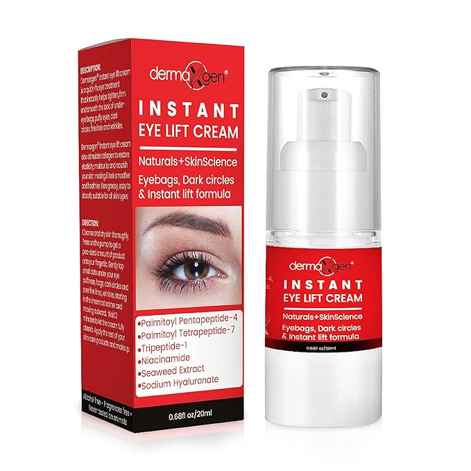 Rapid Reduction Eye Cream - Eye Cream Anti Aging Treatment for Dark Circles - Instant Under Eye Cream - Advanced Peptide Skin Tightening Formula - Instantly Removes Puffiness Wrinkles 20ml-GlimoraGlow