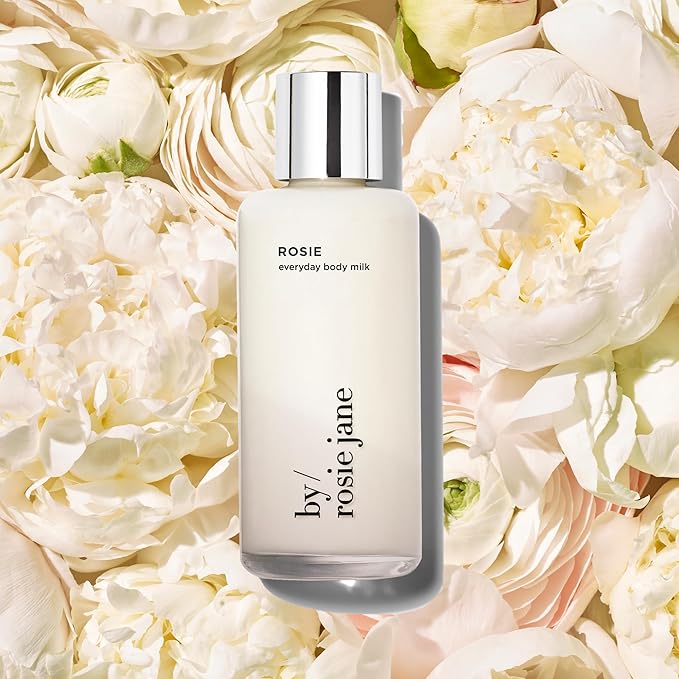 By Rosie Jane Everyday Body Milk (Rosie) - Hydrating Toner & Body Moisturizer to Help Even Skin Tone - Infused with Soothing Aloe Vera and Turmeric Root to Promote Anti-Aging (5 Ounce)-GlimoraGlow