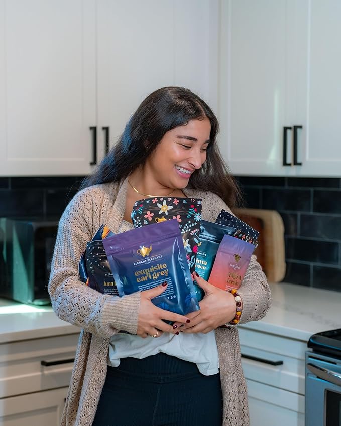 Japanese Sencha Green Tea, Organic Loose Leaf Sencha Tea – Antioxidant & Detox Support – Refreshing Hot or Iced Green Tea – 4 oz Resealable Bag (Makes 50 Cups) – The Elegant Elephant-GlimoraGlow