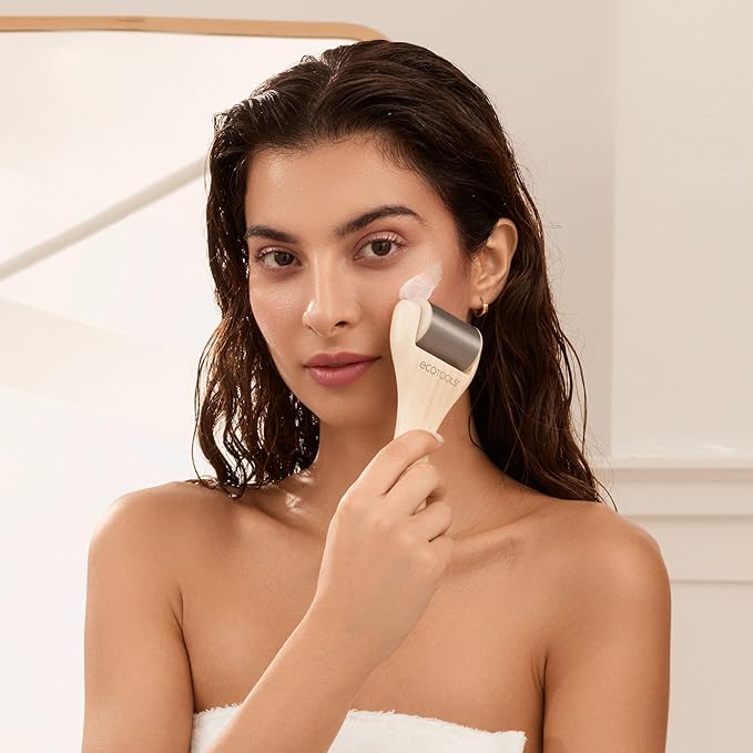 EcoTools Ice Roller, Lifts & Depuffs Skin, Stainless Steal Cooling Roller For Face & Neck, Provides Relaxation While Sculpting, Eco Friendly, Vegan, & Cruelty Free Skincare Tool, 1 Count-GlimoraGlow