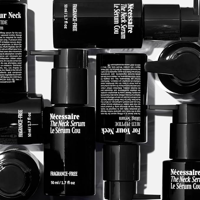 Nécessaire The Neck Serum. Fragrance-Free. 5 Peptides for Tech + Aged Neck. Skin Feels Firm, Looks Lifted. Hypoallergenic. Dermatologist-Tested. 50 ml-GlimoraGlow