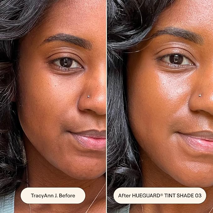 Live Tinted Hueguard Skin Tint SPF 50 - Tinted Mineral Sunscreen with Light-Medium Buildable Coverage With a Hydrating and Radiant Finish - Water and Sweat Resistant, 1.35 fl oz - Shade 03-GlimoraGlow