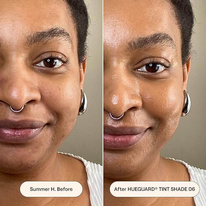 Live Tinted Hueguard Skin Tint SPF 50 - Tinted Mineral Sunscreen with Light-Medium Buildable Coverage With a Hydrating and Radiant Finish - Water and Sweat Resistant, 1.35 fl oz - Shade 06-GlimoraGlow