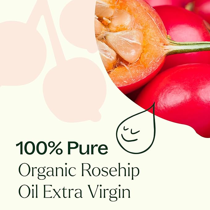 Plant Therapy Organic Rosehip Carrier Oil 4 oz For Skin and Hair Cold Pressed Supports Skin Hydration Fine Lines & Wrinkles Extra Virgin, Vitamins A and E & Essential Fatty Acids-GlimoraGlow