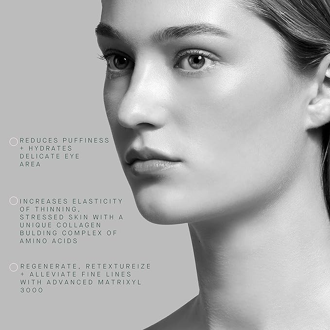 ARCONA Peptide Eye Serum - Coffee Extract Reduces Puffiness, Aloe + Lavender Soothe, Peptides Reduce Fine Lines + Wrinkles .3 oz. Made In The USA-GlimoraGlow