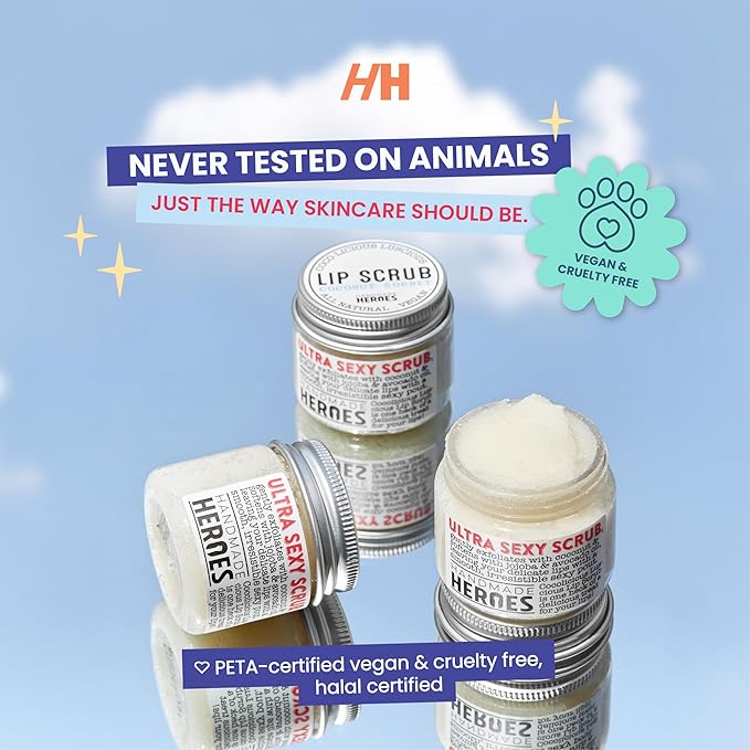 100% Natural Lip Scrub for Soft, Smooth Lips, Vegan Lip Scrub Gentle Exfoliator for Chapped and Dry Lips. 2 pc Coconut Lip Exfoliator Set lip exfoliator.-GlimoraGlow