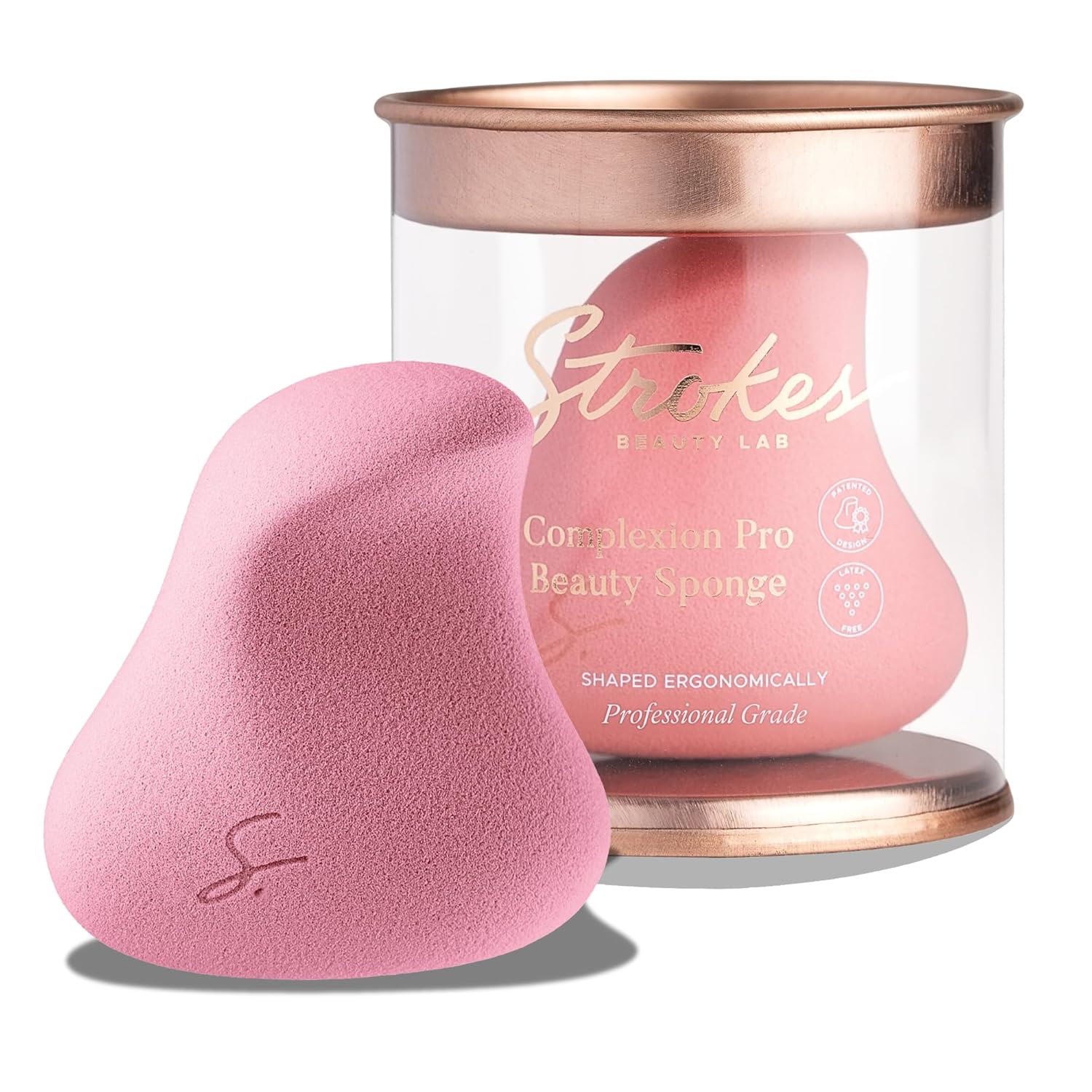 Original Beauty Blender Makeup Sponge Applicator for Powder, Cream & Liquid, Beauty Tools Puff, Streak Free Application, Vegan, Cruelty Free Made in USA, Pink-GlimoraGlow