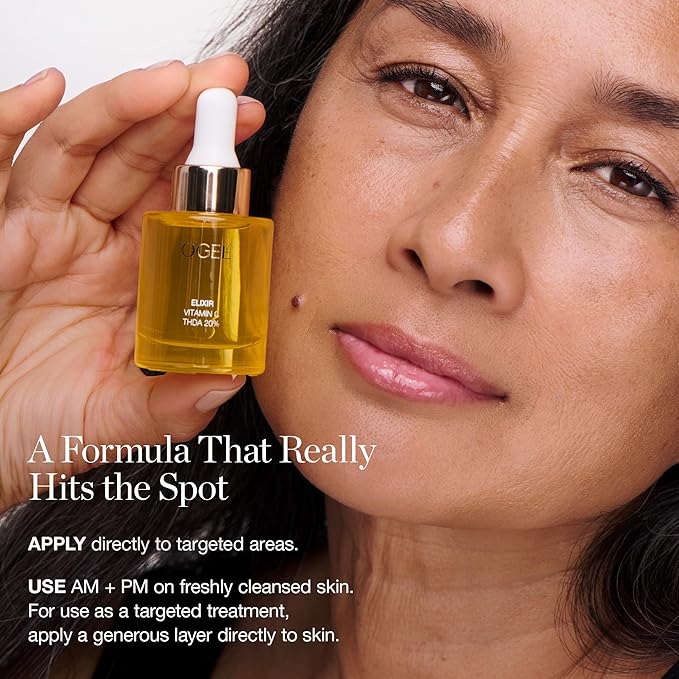 Ogee Vitamin C THDA 20% Elixir - Certified Organic Vitamin C Face Serum - Brightening Vitamin C Serum for Face-GlimoraGlow