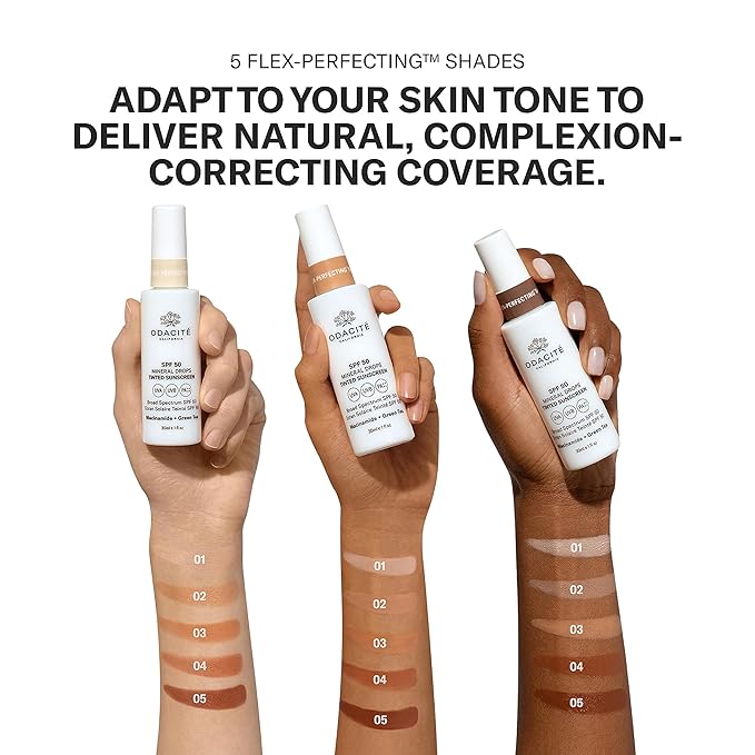 SPF 50 Flex-Perfecting™ Mineral Drops Tinted Sunscreen FOUR-GlimoraGlow