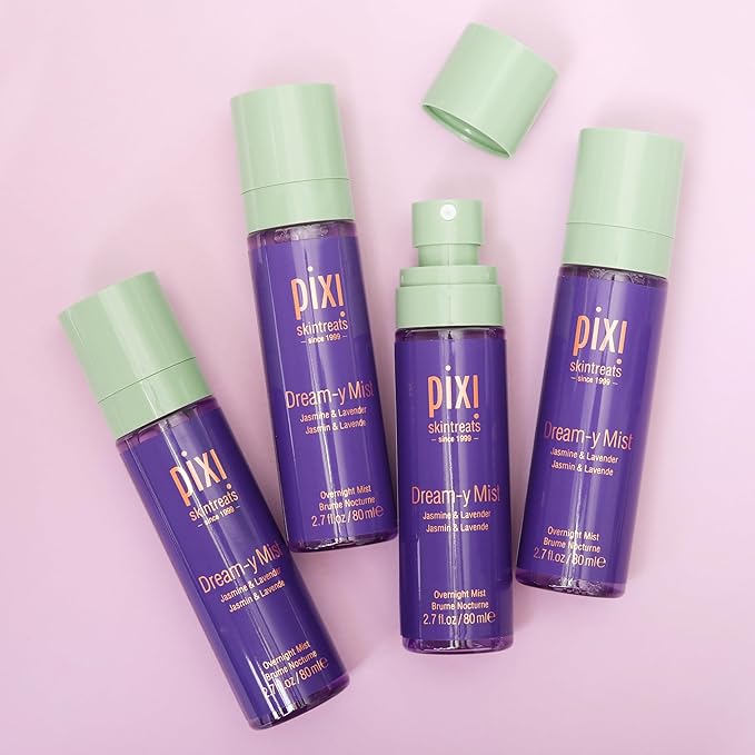 Pixi Beauty Dream-y Mist | Elixir Facial Mist | Help Hydrate & Preserve Skin with Jasmine, Lavender, Chamomile, 80ml-GlimoraGlow