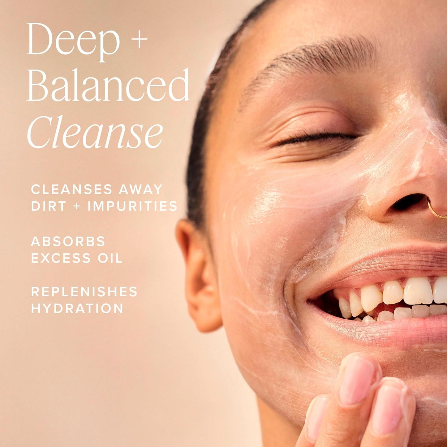 Farmacy Foaming Face Wash for Oily Skin - Whipped Greens Oil-Free Gentle Facial Cleanser + Exfoliator - Infused with Green Clay to Remove Impurities, Control Oil + Maintain Skin Hydration (150ml)-GlimoraGlow