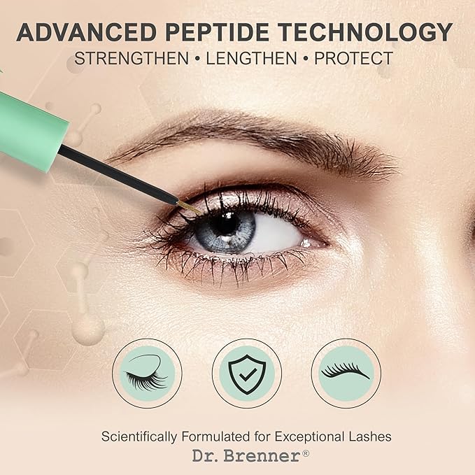 Eyelash enhancing serum with peptides for thicker, longer and fuller lashes-GlimoraGlow