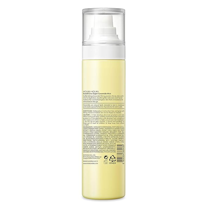 HOLIKA HOLIKA Good Cera Super Ceramide Mist | Face Mist Hydrating Spray w/Fermented Ceramides (4.05 fl oz)-GlimoraGlow