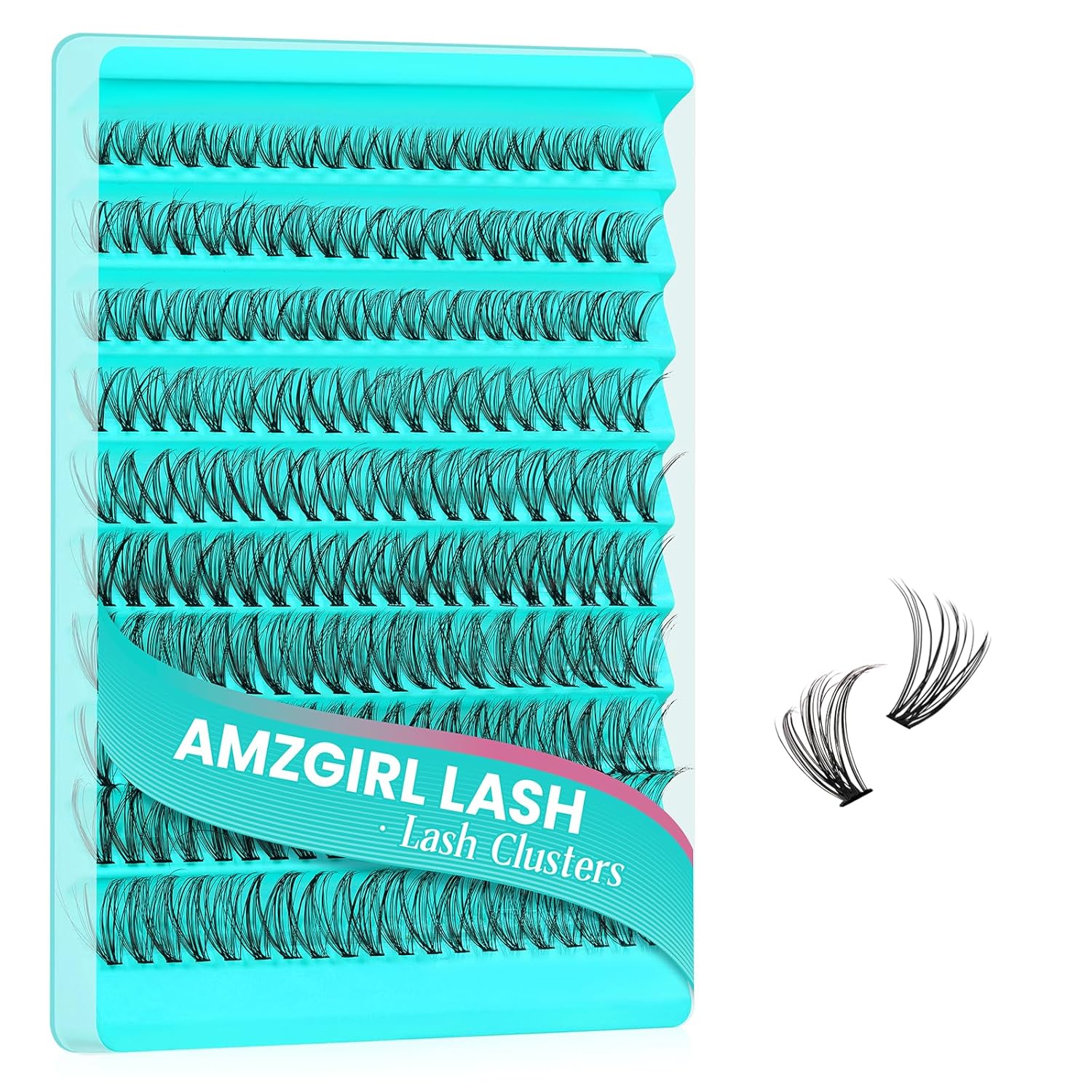 Lash Clusters 200pcs, Eyelash Extension Kit 30D D Curl Diy Cluster Eyelashes Extensions Lash Bond and Remover Waterproof Lash Applicator Tools for 8-18mm Mix Lashes Beginner Self Use-GlimoraGlow