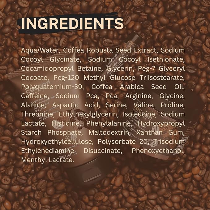 Cocoon Dak Lak Coffee Cleanser, Vegan Facial Cleanser Low PH, Daily Face Wash for All Skin Types, Gentle Makeup Remover, With Antioxidants for Glowing Skin & Less Visible Pores-GlimoraGlow