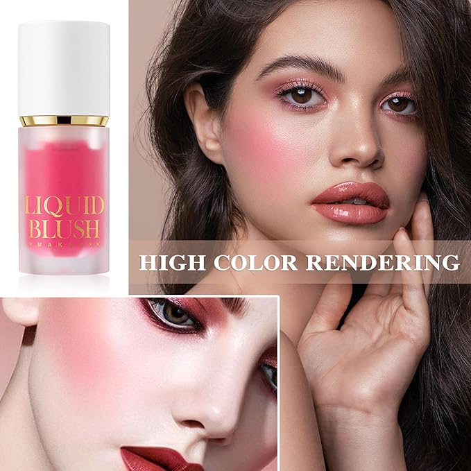 2 Colors Blush Stick,Multi-Use Cream Blush,Waterproofing Highly Pigmented Makeup Stick,Moisturizing Makeup Cream Set A4-GlimoraGlow