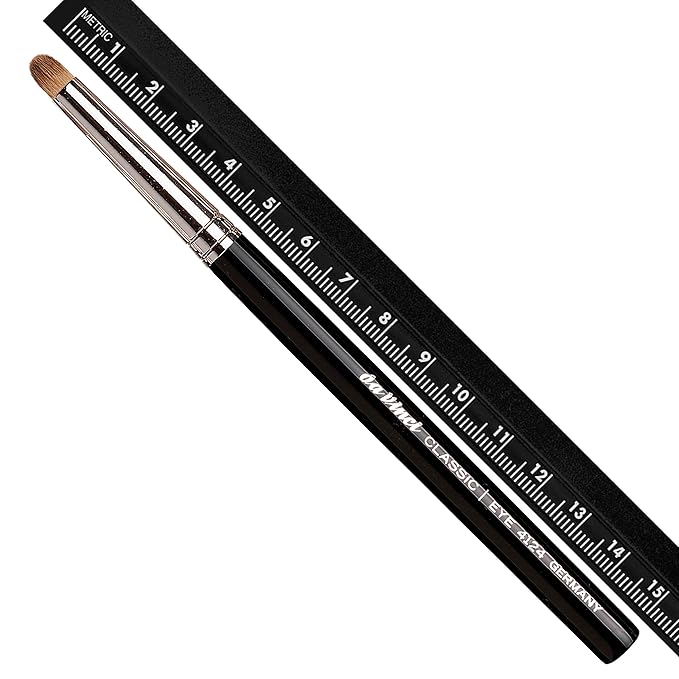 da Vinci Cosmetics Series 4124 Classic Detail Blender Round for Eyeshadow Powder/Banana Brush/Russian Red Sable, 0.5 Pound-GlimoraGlow